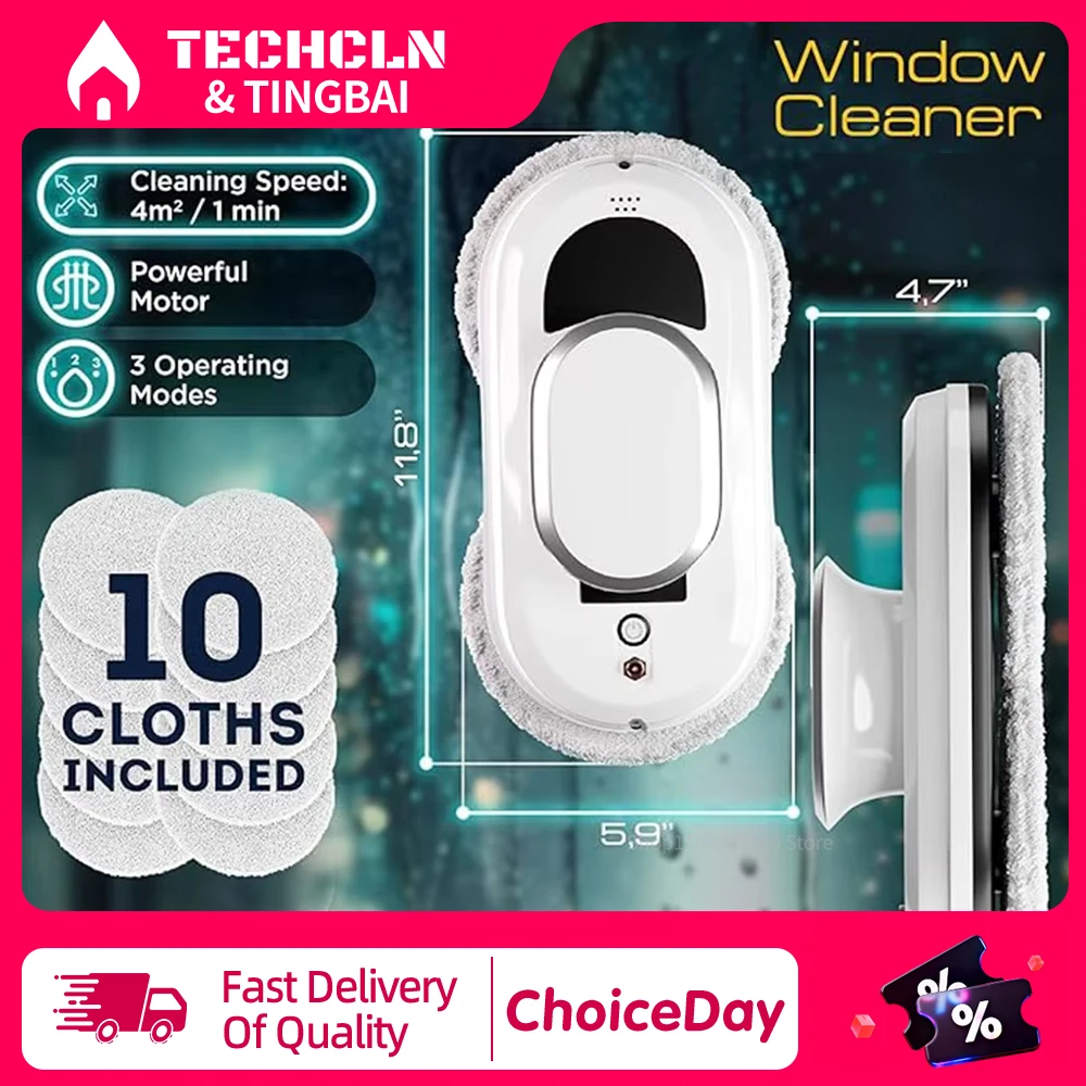 Интеллектуальный робот для чистки окон 5600PA всасывающая электрическая вакуумная стиральная машина для стекла с дистанционным управлением Windoow Cleaner для дома