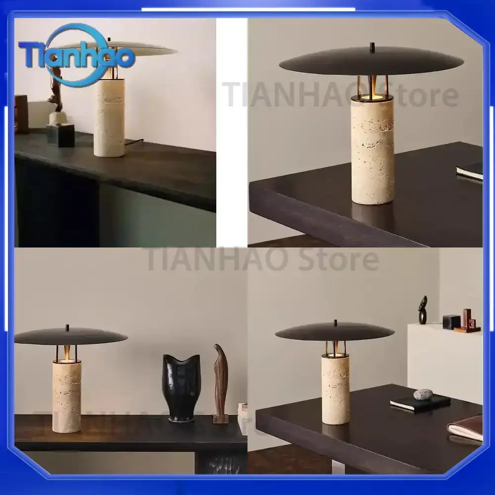 Postmodern Cave Stone Floor Lamp for Living Room Bedroom Study Homestay Cafe Bedside LED Table Light Fixture