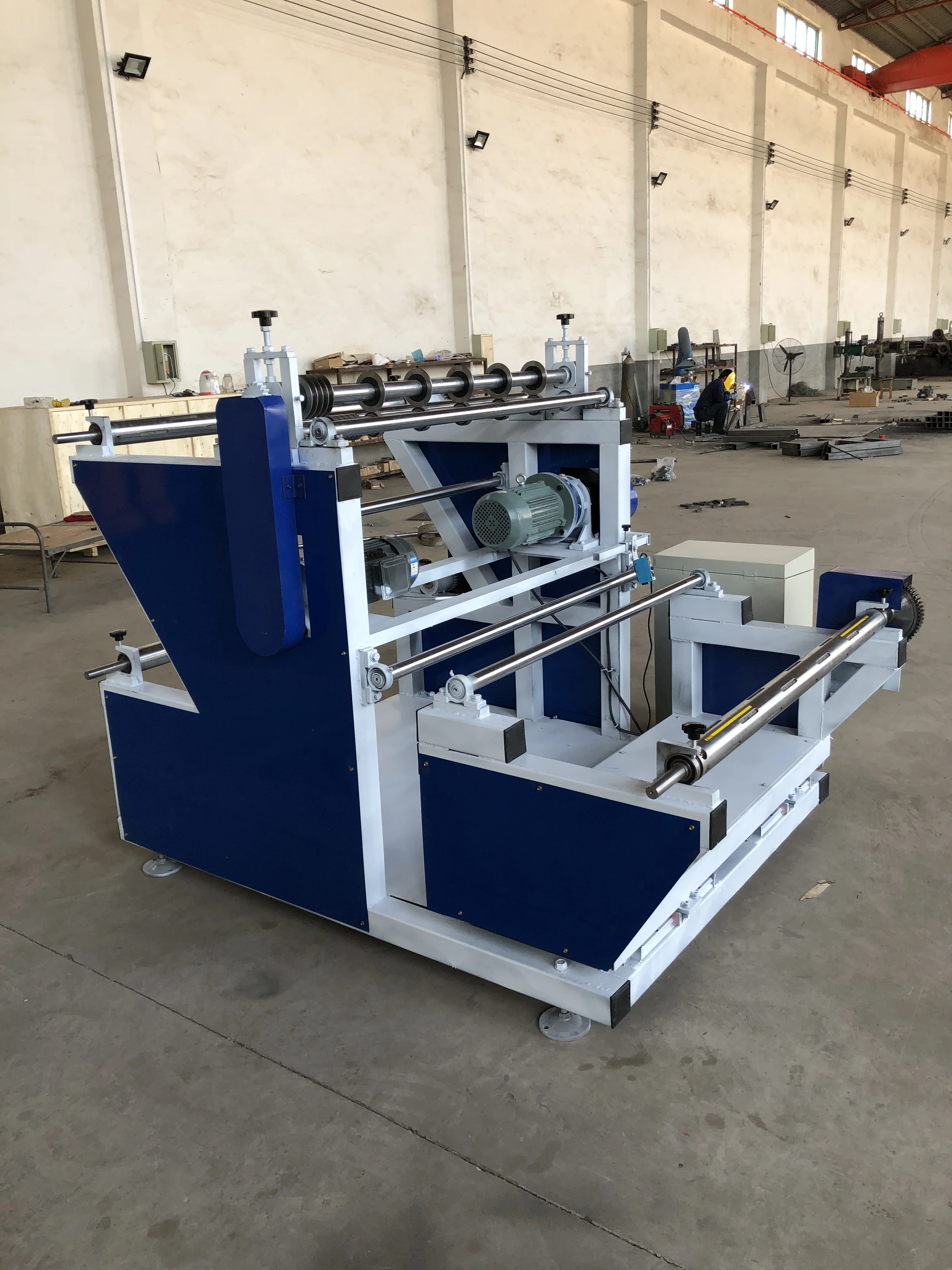 Cash Register Paper Roll Non Woven Melt Blown Fabric Slitter Rewinder Slitting Aluminium Roller Cutting Tape Rewinding Machine