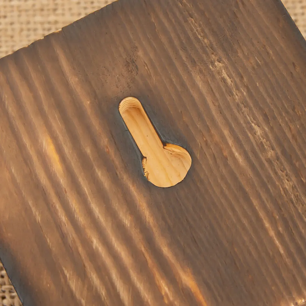 Vintage Holzfigur von Jesus am Kreuz mit Ständer für christliche Heimdekoration, katholisches Kruzifix, religiöses Geschenk, Kirchenaltar-Ornament – Detail 4