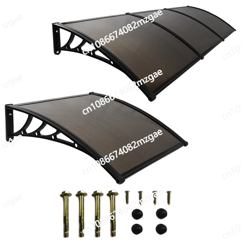 مظلة منزلية شفافة من البولي كربونات، مظلة شرفة، نافذة، باب، شرفة، مظلة خارجية