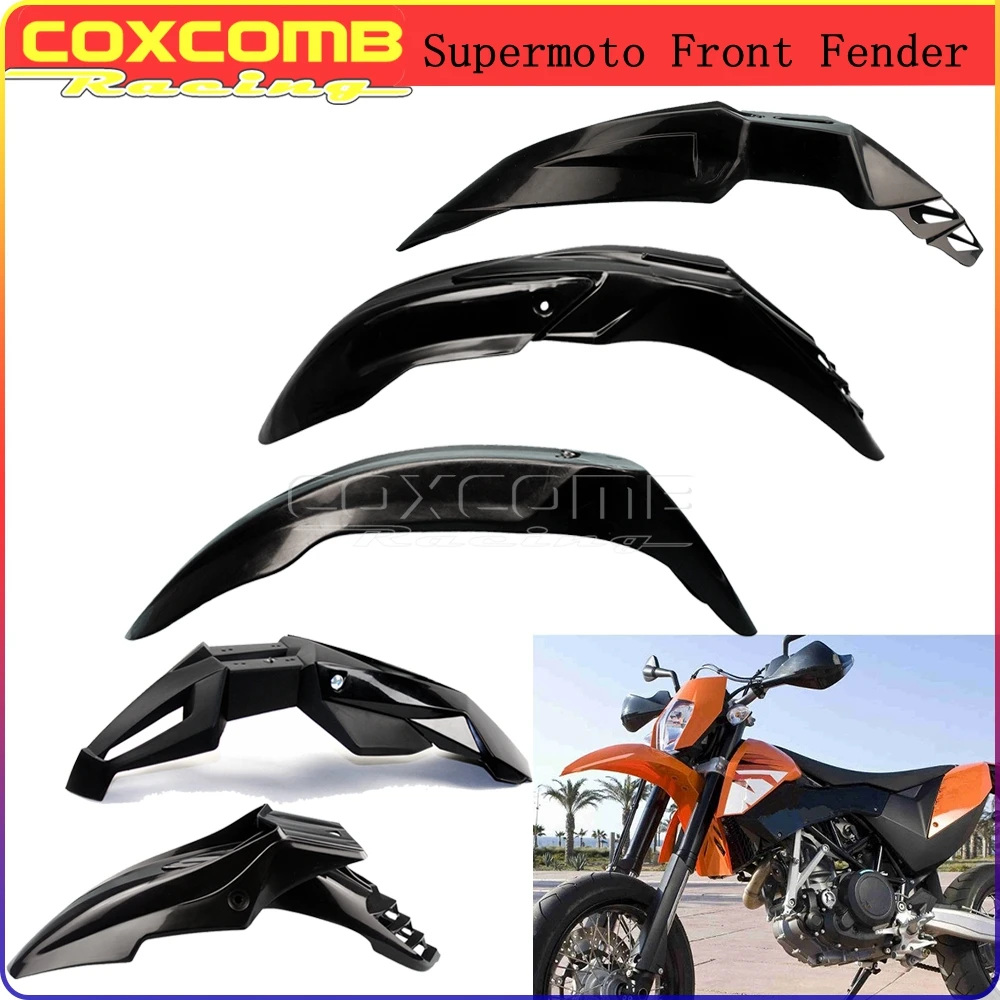 For Kawasaki Honda KLX KLR KX KSR 110 125 150 250 400 450 650 Dirt Bike Front Fender Mudguard Enduro Plastic Hugger Splash Cover