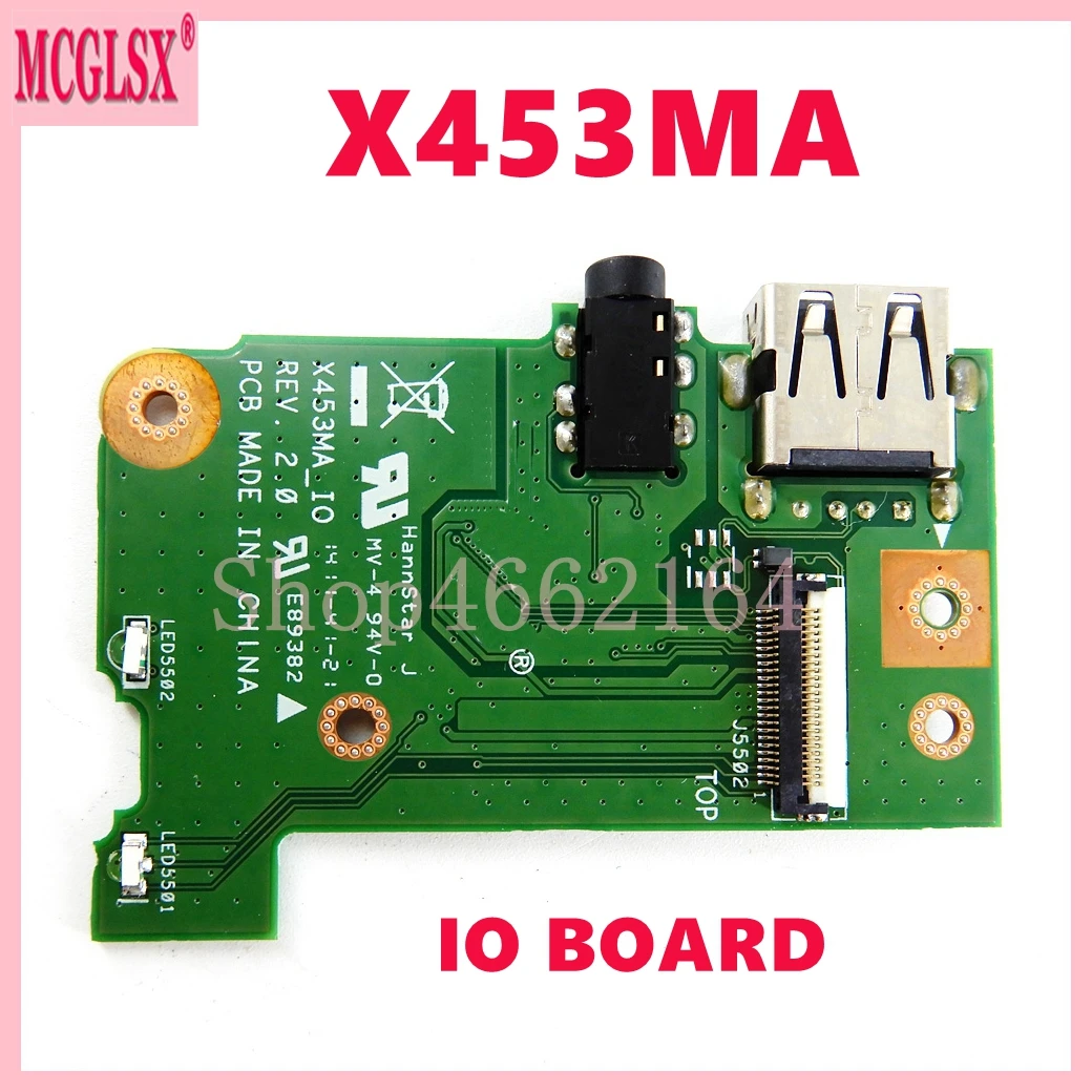 X453MA IO BORAD REV 2.0 For Asus X453MA X403M F453M X453SA X553MA X503MA F553MA X503M F553M Audio USB Board