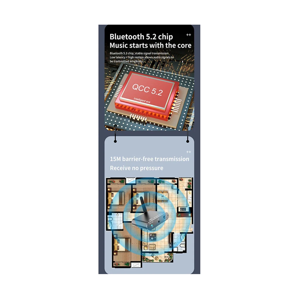 A57G-Bluetooth 5.2 مستقبل الموسيقى HIFI محول الصوت اللاسلكي مع 3.5 ملم Aux Toslink/مخرج محوري لسيارة مكبر الصوت