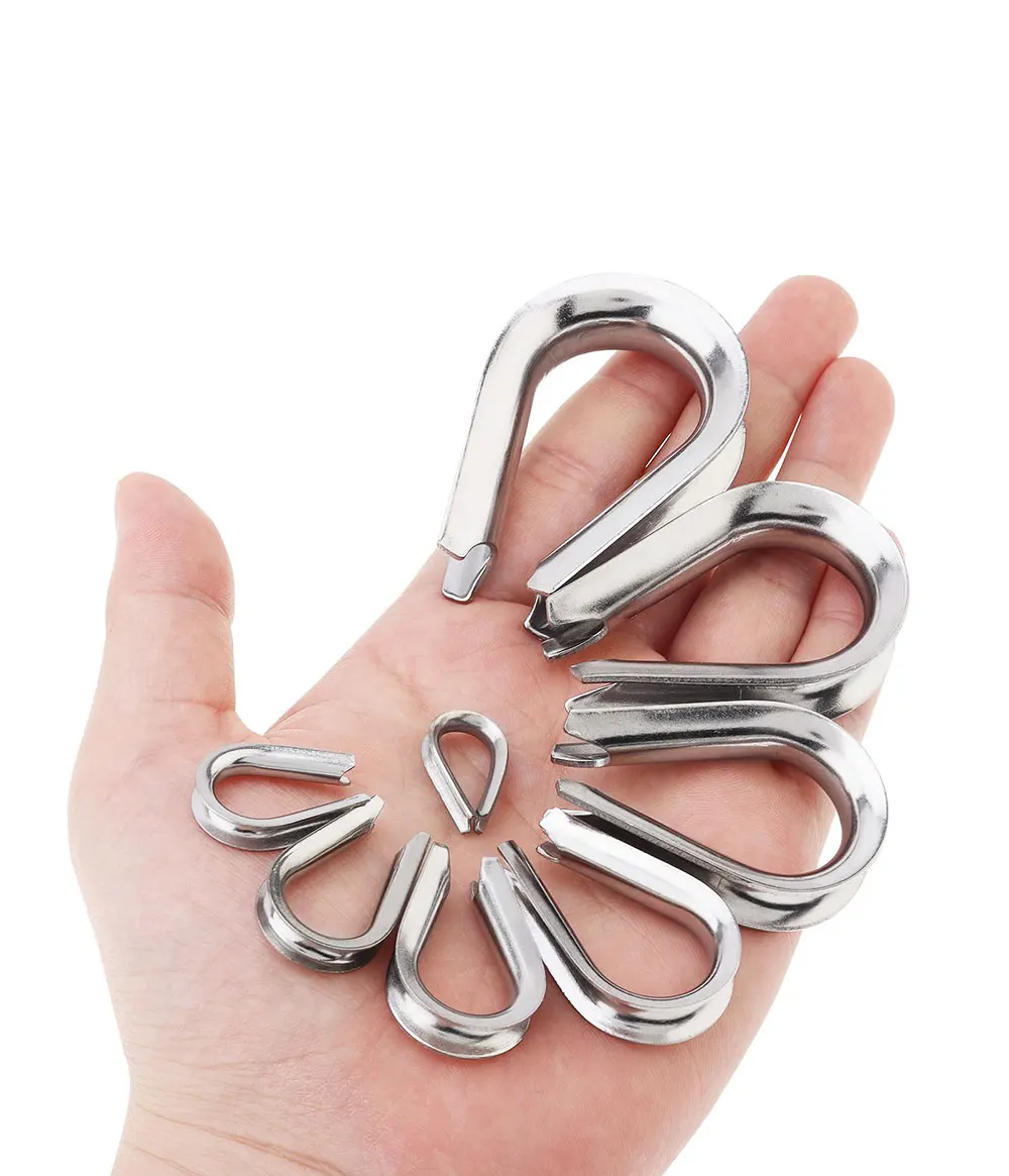 M2 M3 M4 M5-M6-M8-M10 304 Edelstahl-Herzring-Kabelklemme Schutzhülle Kabelhülse Rigging-Zubehör – Detail 8