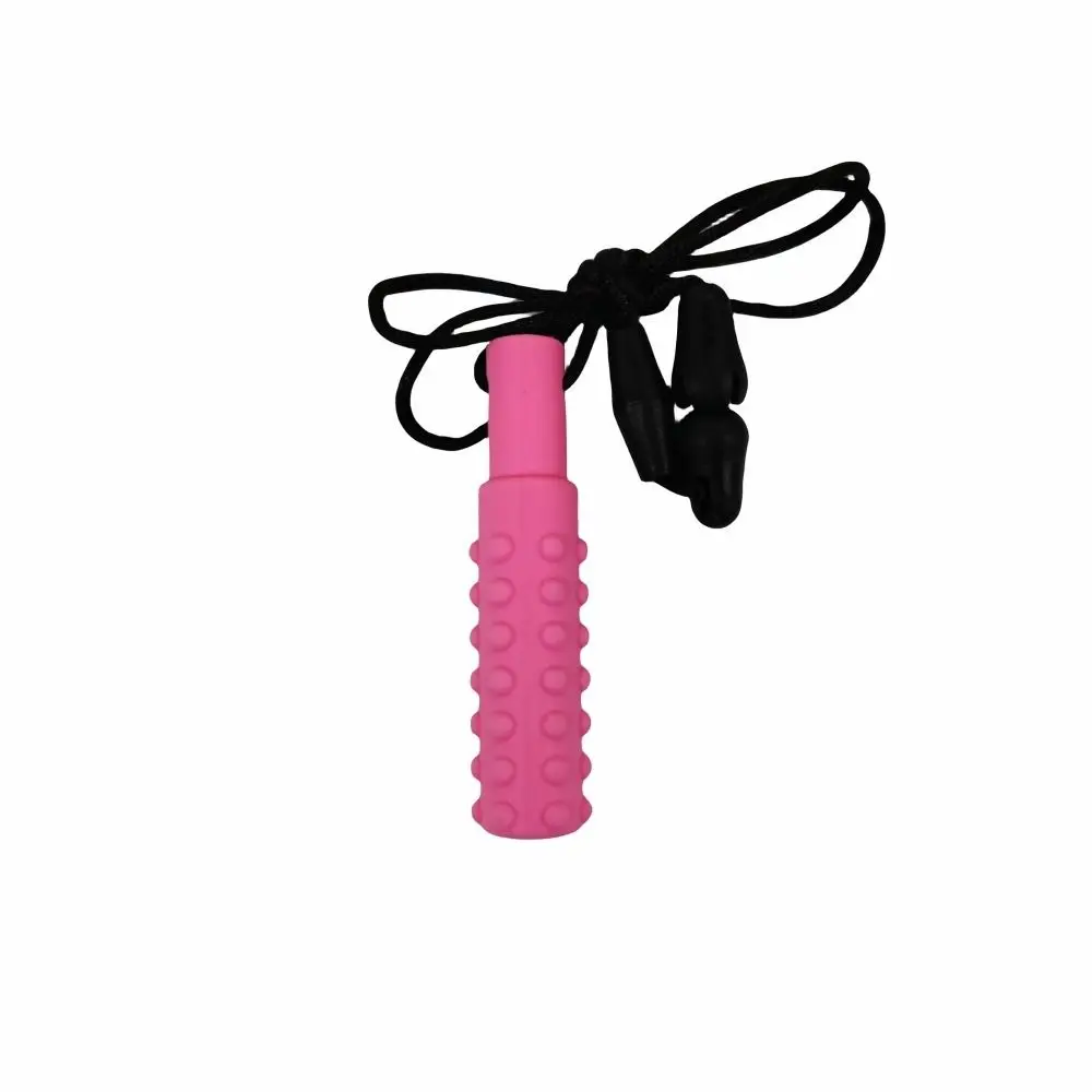 Useful Silicone Kids Teether Necklace Pacifier Pendant Baby Care Chewy Pendant Sensory Chew for Autism ADHD Biting