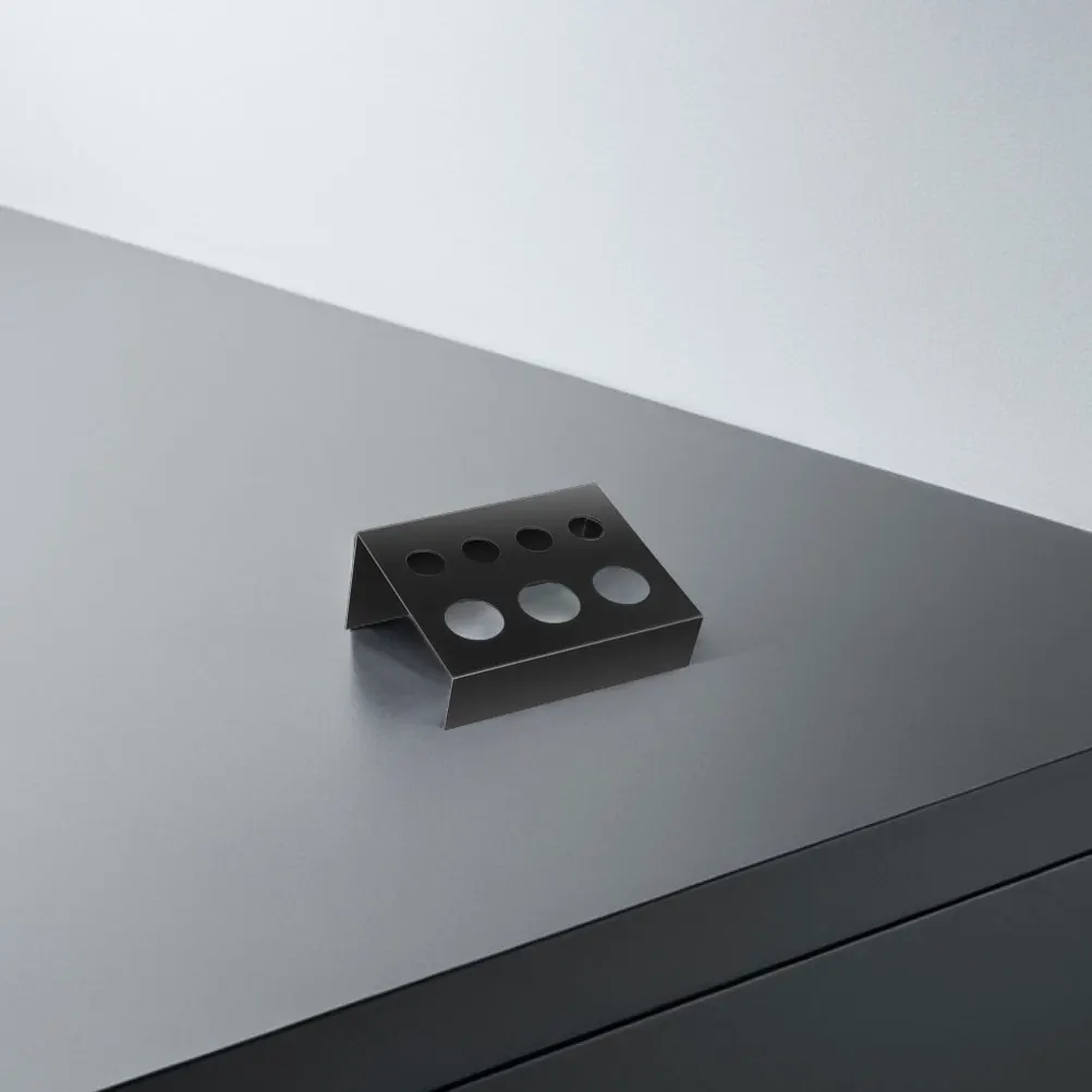 

2Pcs Rectangular Iron Sheet Coloring Rack Pen Holders Mini Pigment Tray Ink Cap Black Cups Tattoo Desk Accessory Space Efficient