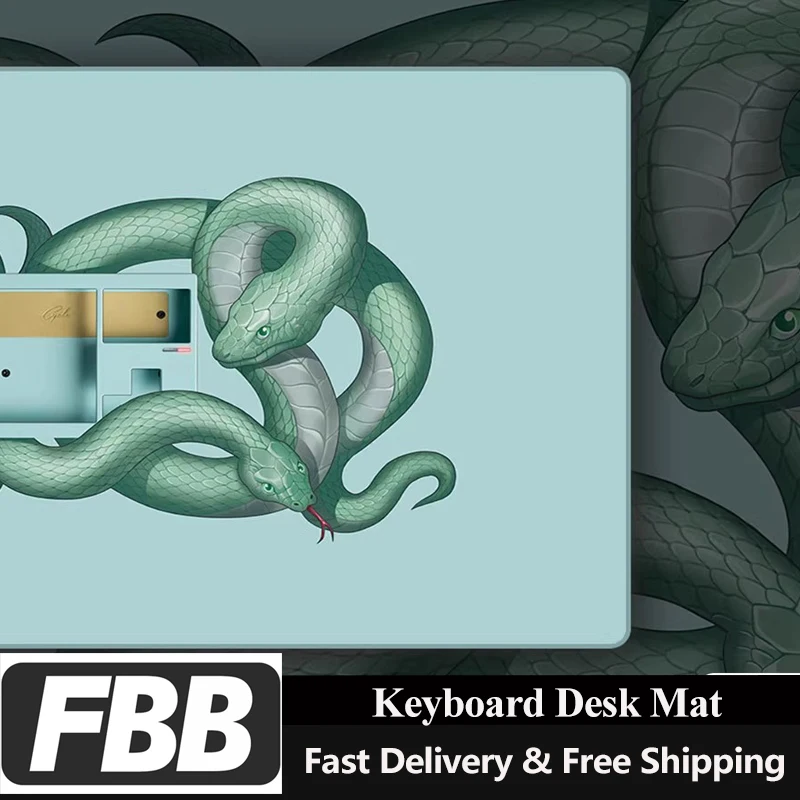 FBB Mouse Pad Snake Pattern Desk Mat Computer Pad Gaming Keyboard Pad Carpet Office Gamers Laptop Accessories 900x400MM