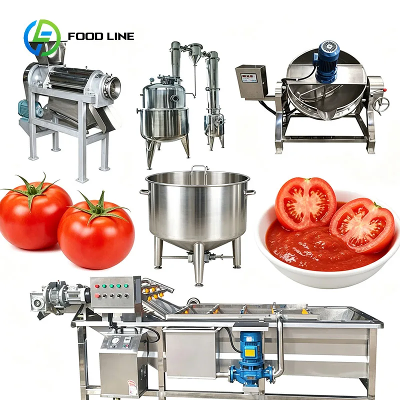 Tomato Filling Machine Tomato Sauce Production Line Ketchup Paste Puree Packing Factory Customized