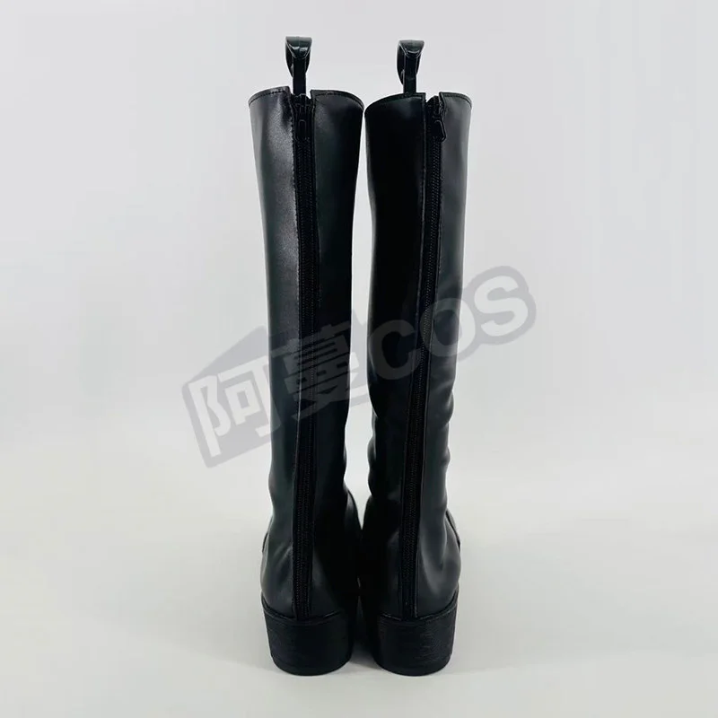 Anime AKUTA Zanka Nijiku Buty do Cosplay Czarne Kozaki do Kolan Męskie Damskie Anime Halloween Karnawał Impreza Buty do Odgrywania Ról Personalizowane
