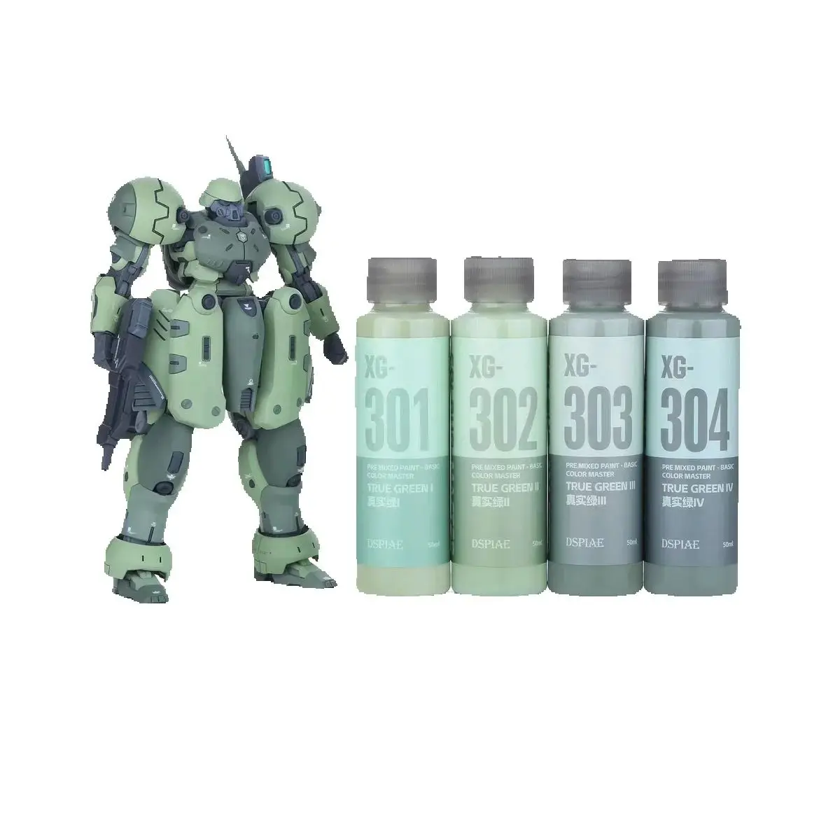DSPIAE Water-Based XG Series 50ML Paints Paints for Model Coloring Tools Hobby DIY for GD Gasic Colors