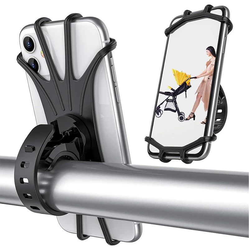 Baby Stroller Accessories Mobile Phone Holder Rack Universal 360 Rotatable Baby Pram Cart Phone Holder for iPhone Gps Device