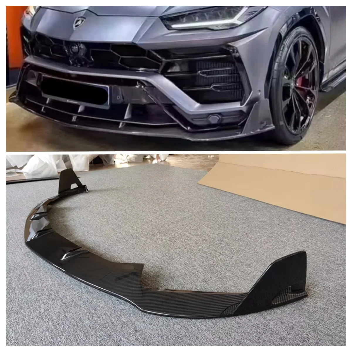 

Used for the Lamborghini URUS M Style Carbon Fiber Body Kit Used for the Front Lip of the Lamborghini URUS