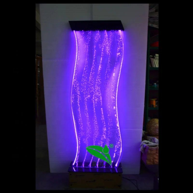 Decorazione della casa della parete della bolla d'acqua di illuminazione a led a forma di S personalizzata