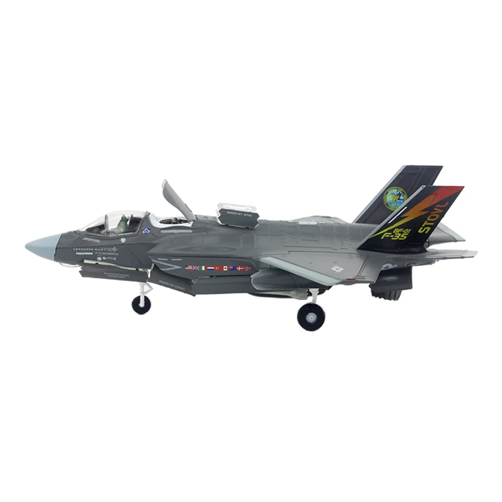 Exército dos EUA F-35 F-35B F35, Relâmpago II, Joint Strike, Jet Fighter, Diecast Metal Plane, Modelo de Aeronave, Brinquedo Infantil, Escala 1:72