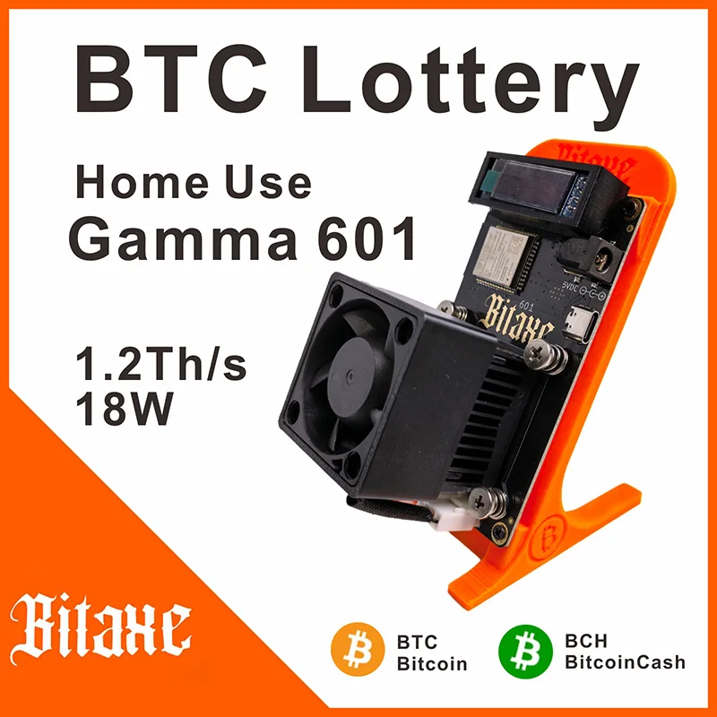 

2025 Latest Bitaxe Gamma 601 1.2GH/s Open Source Bitcoin Miner With Power Supply