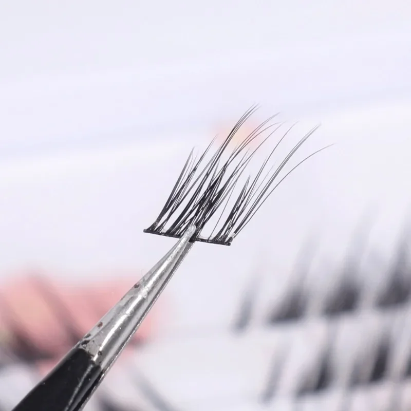 3/5 Rijen Enkele Cluster Valse Wimper Pluizige C Krul Gesegmenteerde Natuurlijke Nertsen Vos Ogen Effect Make Wimpers Extension gereedschap Nieuwe