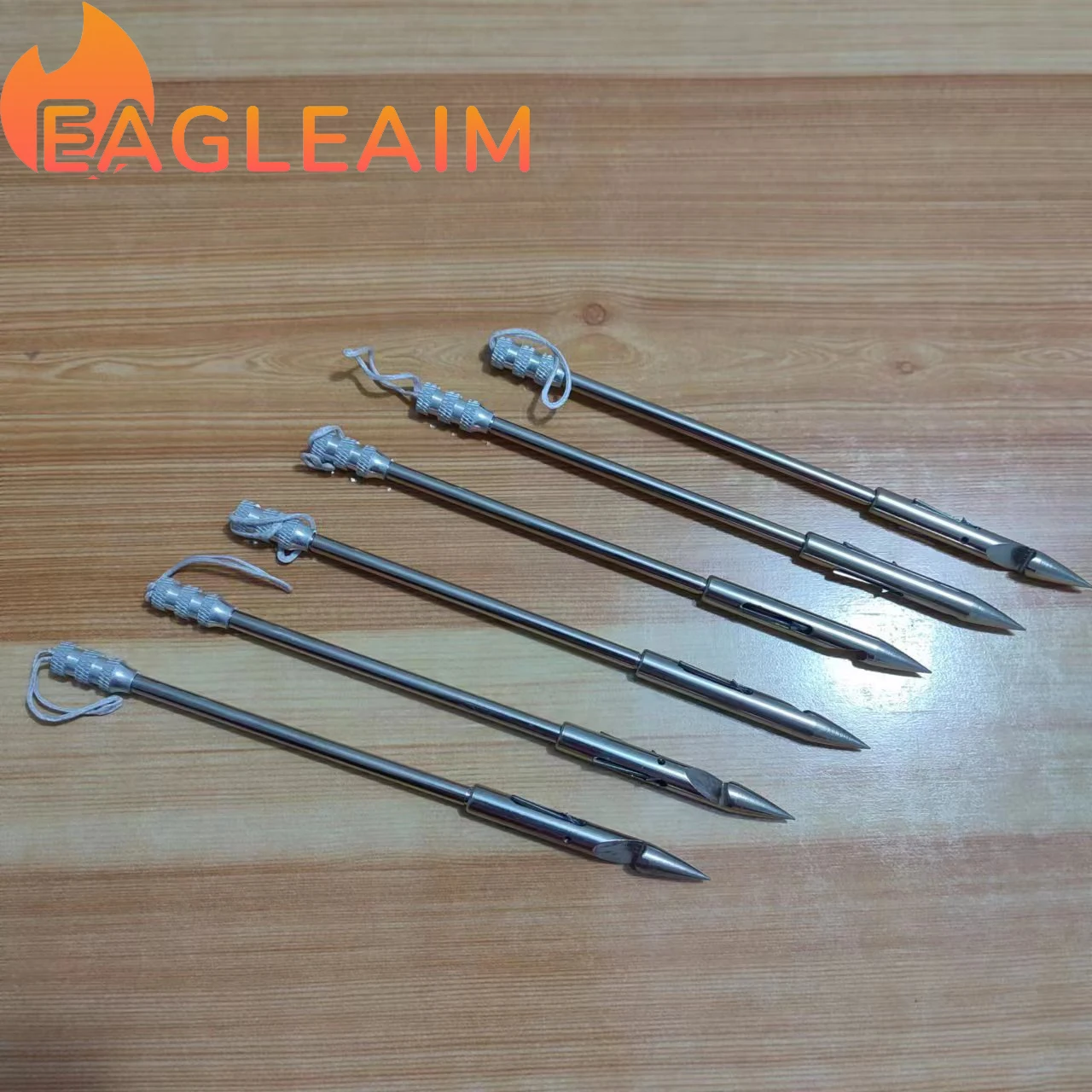 Bow Fishing Arrowheads, 6PCS Aluminum Alloy Fishing Arrow 6.3\