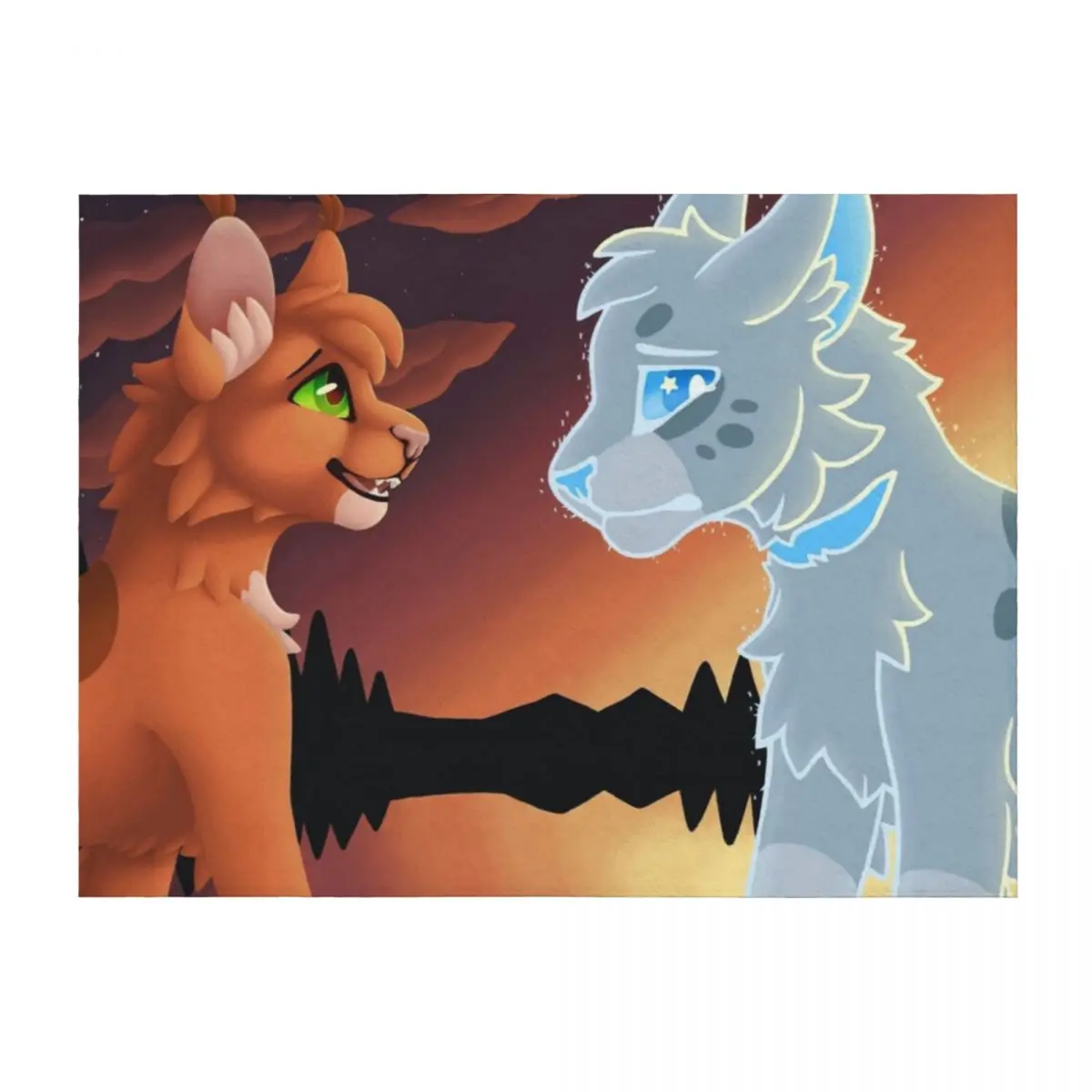 

Ashfur and squirrelflight Throw Blanket Blankets For Baby Kid'S Summer Beddings Hairys Blankets