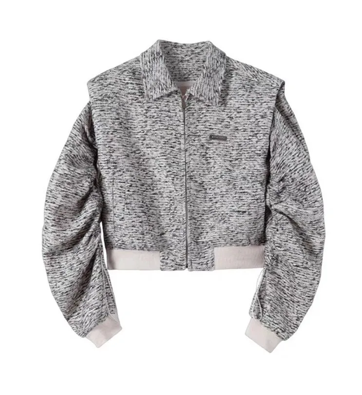 트위드 재킷 빈티지 패션 수트 아우터 여성용 편안한 O넥 내구성 있는 자수 노치드 레이디라이크 여성스러운 턴다운 데일리