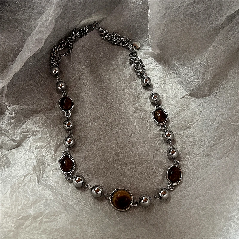 Trendy Punk Retro Taste Stern Anhänger Silber Farbe Choker Halskette Für Frauen Männer Charme Y2K Szene EMO Grunge Zubehör Schmuck – Detail 9