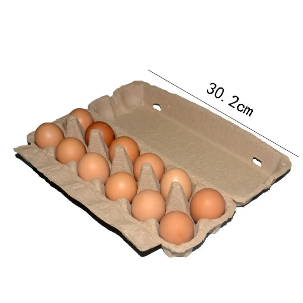 3PCS Egg Holder Cartons Holds Up to 6/12 Eggs 6 Cells 12 Cells Countertop Blank Natural Pulp Egg