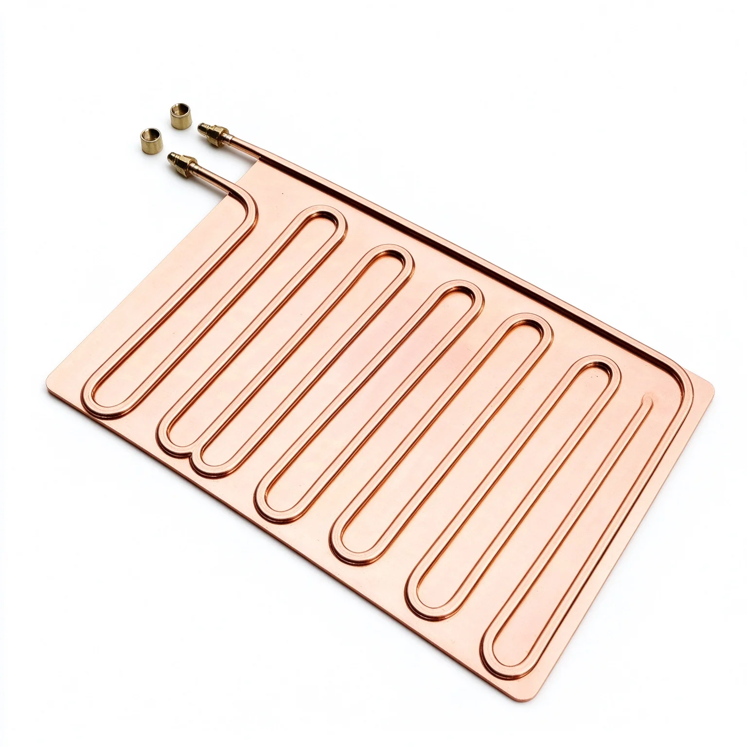 Pure Copper Water Cooling Plate 220x150mm Liquid Cooler Heatsink Pad for Tablet Phone Semiconductor DIY PC Electronics Cooling