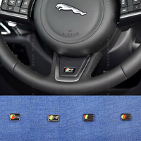 Car steering wheel metal sticker Accessory For Jaguar X S F XF XE XJ XK XEL XFL XJL XJ6 XJS XKR XFR F-Type F-Pace E-Pace I-Pace