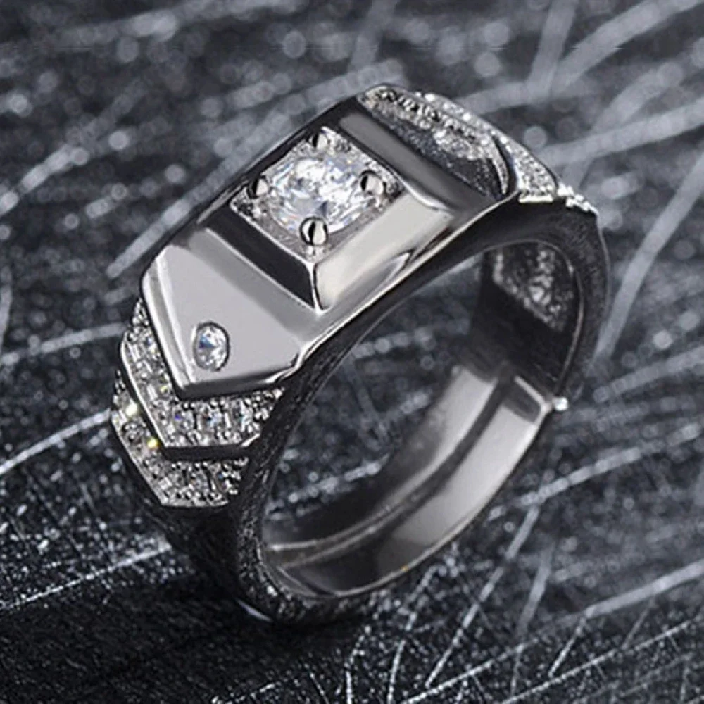 6.44mm Width 1 Pair Copper  Adjustable Couple Rings Men Women Crown Engagement Ring Wholesale Drop Shipping