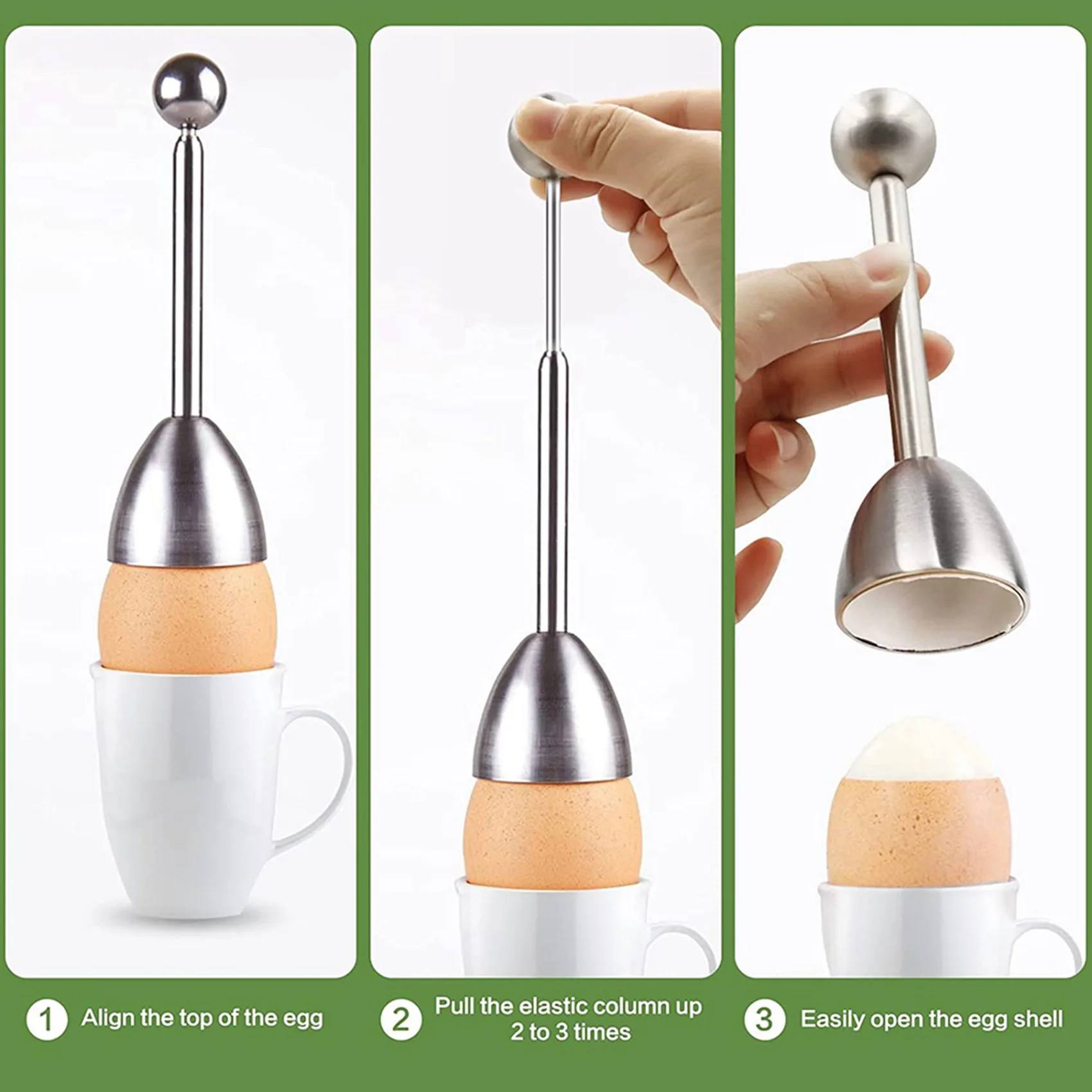 【NOW SAVE】6X Egg Cutters, Egg Slicer Kitchen Egg Opener Tool Egg Cracker Remover Egg Shells Separator For Hard Soft Boiled Eggs