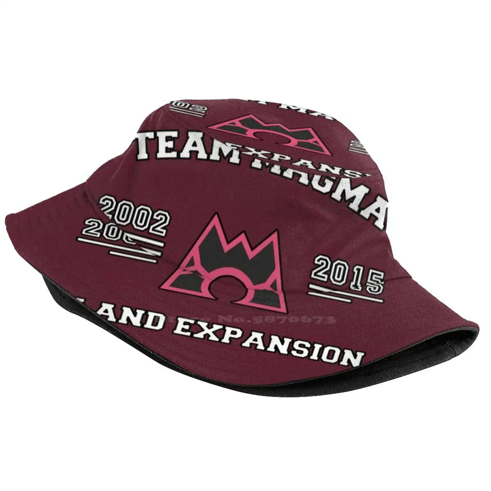 Team Magma - Land Expansion Unisex Fashion Women Men Breathable Bucket Hats Team Aqua Magma Hoenn Land Expansion Retro Primal