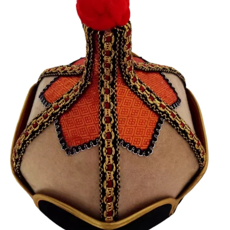 Immagine 6: Cappello da uomo mongolo cinese, nuovo copricapo mongolo per adulti, accessorio per performance teatrali