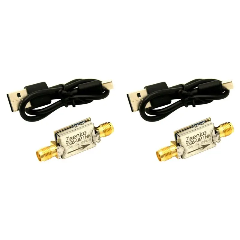 2X Zeenko UM Series Low Noise Amplifier USB Type-C Interface 20Db High Gain LNA RF Power Preamplifier Module ZK05-UM