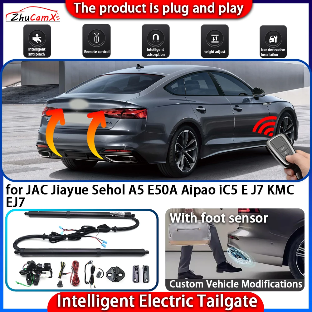 Smart Powered Tailgate System for JAC Jiayue Sehol A5 E50A Aipao iC5 E J7 KMC EJ7 Automatic Intelligent Electric Trunk Lift