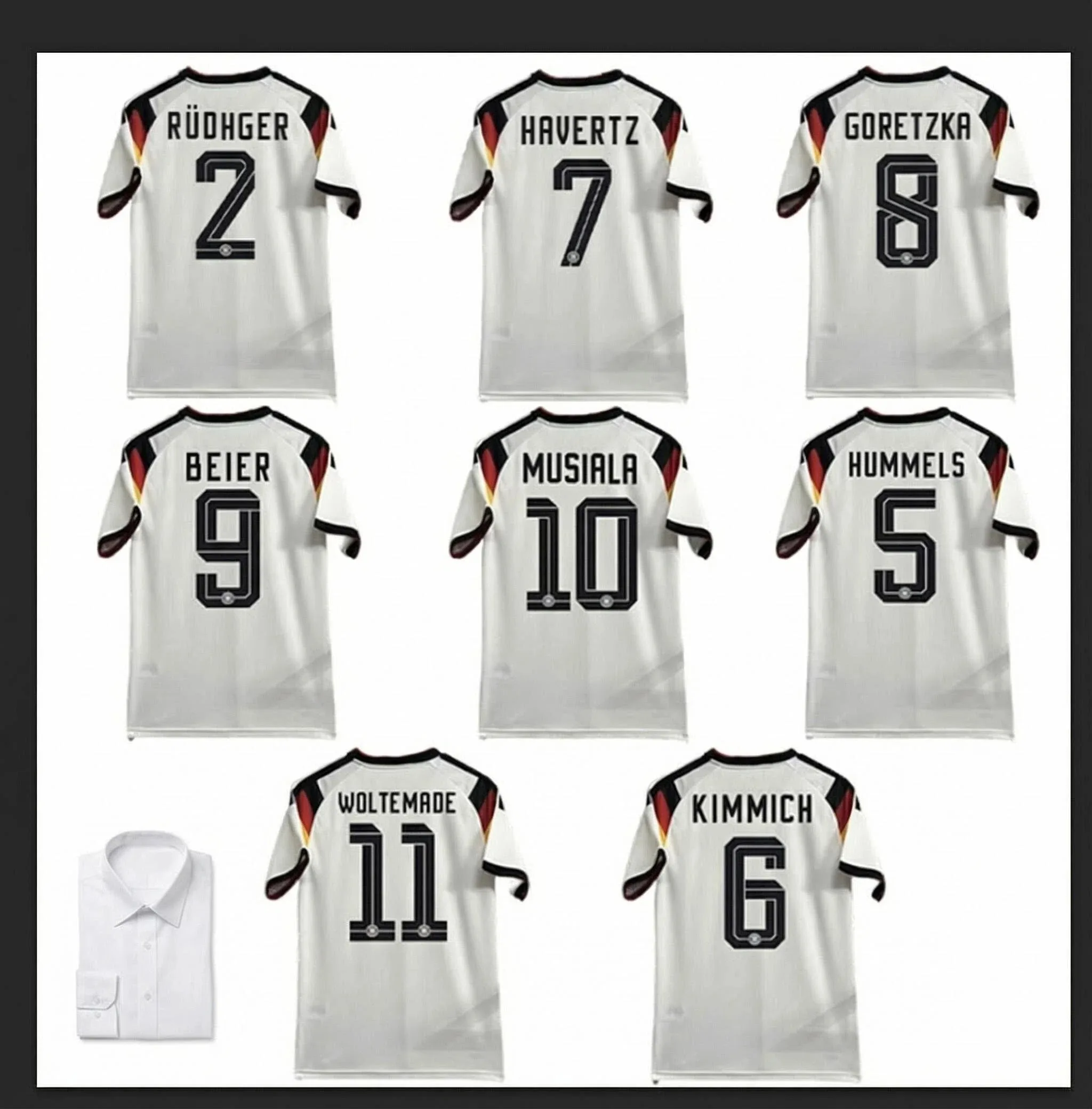 

2026 2027 New Germany Adult and kid Jersey 2026 2027 Germany Children's Jersey Decorative painting