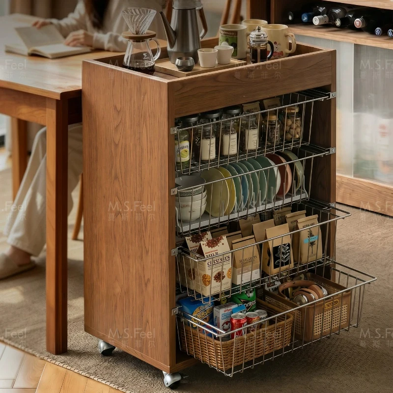Luxury Drawers End Tables Italian Wooden Entryway Vintage Side Table Multi-functional Adjustable Mesa Auxiliar Home Furniture