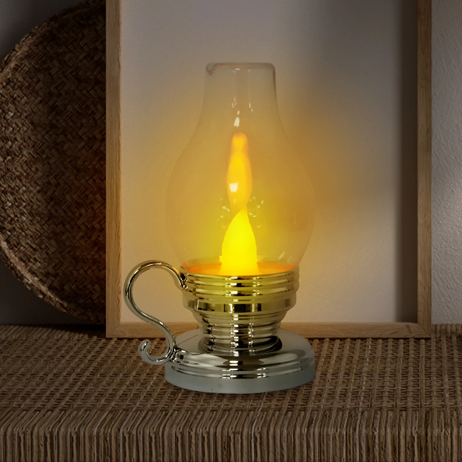 

Vintage Style Lamp Christmas Home Decoration Xmas Party Led Light Ornament Energy Saving Durable Gift