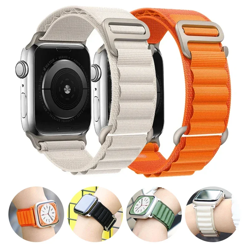 Alpin Loop Armband für Apple Uhren armband 49mm 44mm 45mm 40mm 41mm 44mm Nylon Armband Correa iwatch