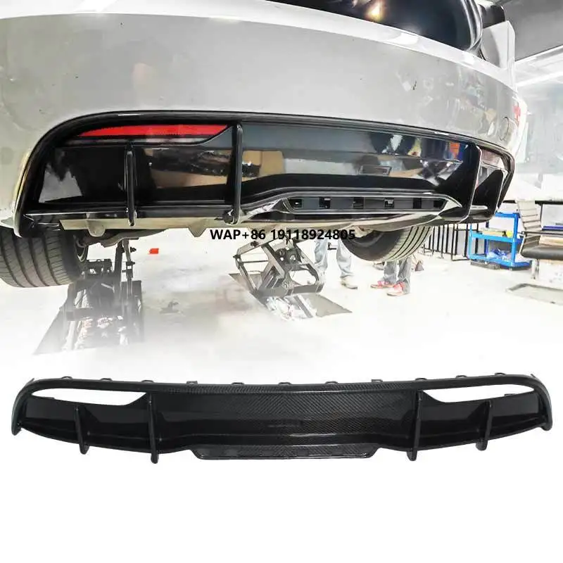 

2017 - 2023 2020 2021 2022 Model3 Rear Lip Real Dry Carbon Fiber Composite Auto Parts for Model 3 Diffuser Rear Bumper