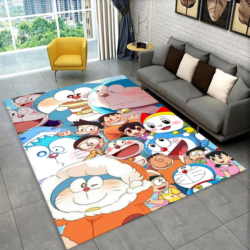 Cartoon D-Doraemon Dream Anime Teppich für Spielzimmer, Schlafzimmer, Wohnzimmer, Sofa, Heimdekoration, Kinderteppich, rutschfeste Bodenmatte