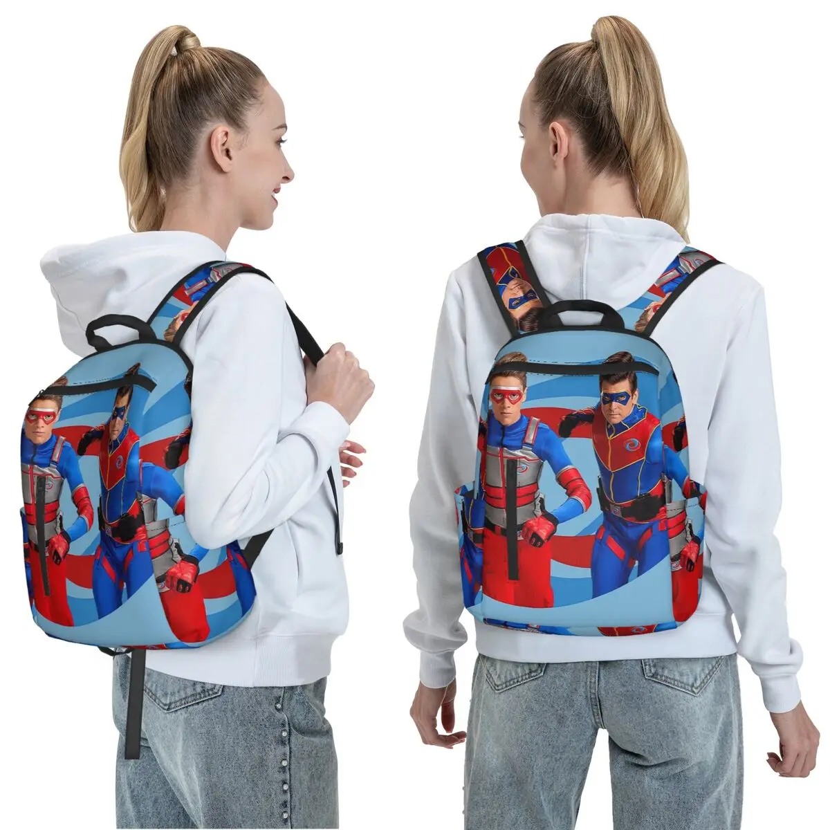 Henry Danger - Action Log Backpack Daypack Large Capacity Boys Girls BookBag School Bag Shoulder Bags for Men Women