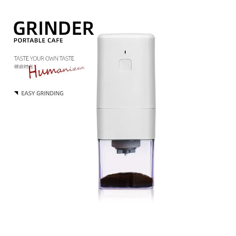 Square USB Electric Coffee Grinder Mini-intelligence Grinders Adjustable Particle Thickness Ground Coffee, Sea Salt, Pepper