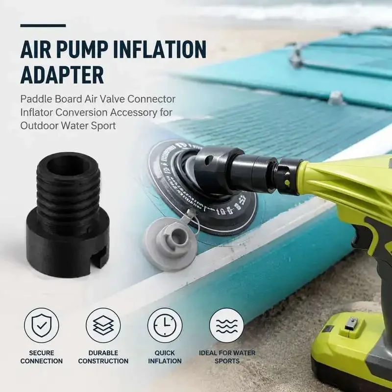 Inflation Port Converter Adapter For Paddle Board Air Pump Inflator Hose Connection Fitting