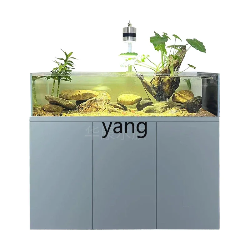 XYY new fish tank living room ultra-white glass stream tank household small and medium ecological tank