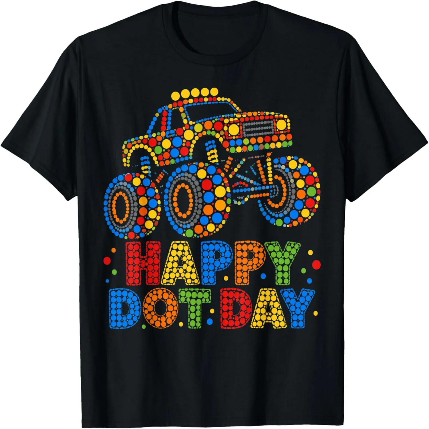 Happy Dot Day Monster Truck Polka Dot Boys Kids T-Shirt graphic tee, men’s, women’s, halloween shirt,