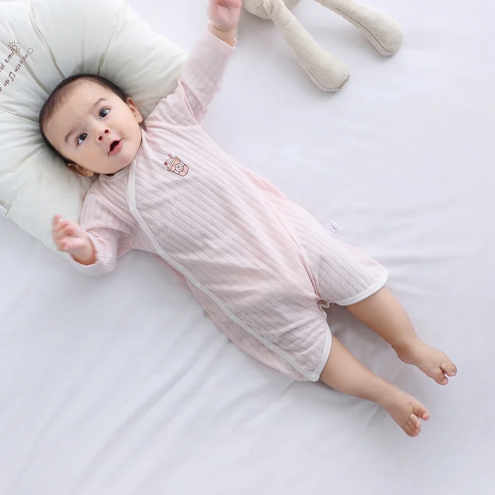 Newborn Baby Summer Homewear Cotton Infant Rompers Soft Baby Bodysuit Breathable Boy Girls Pajamas Baby Clothes 0-18 Months