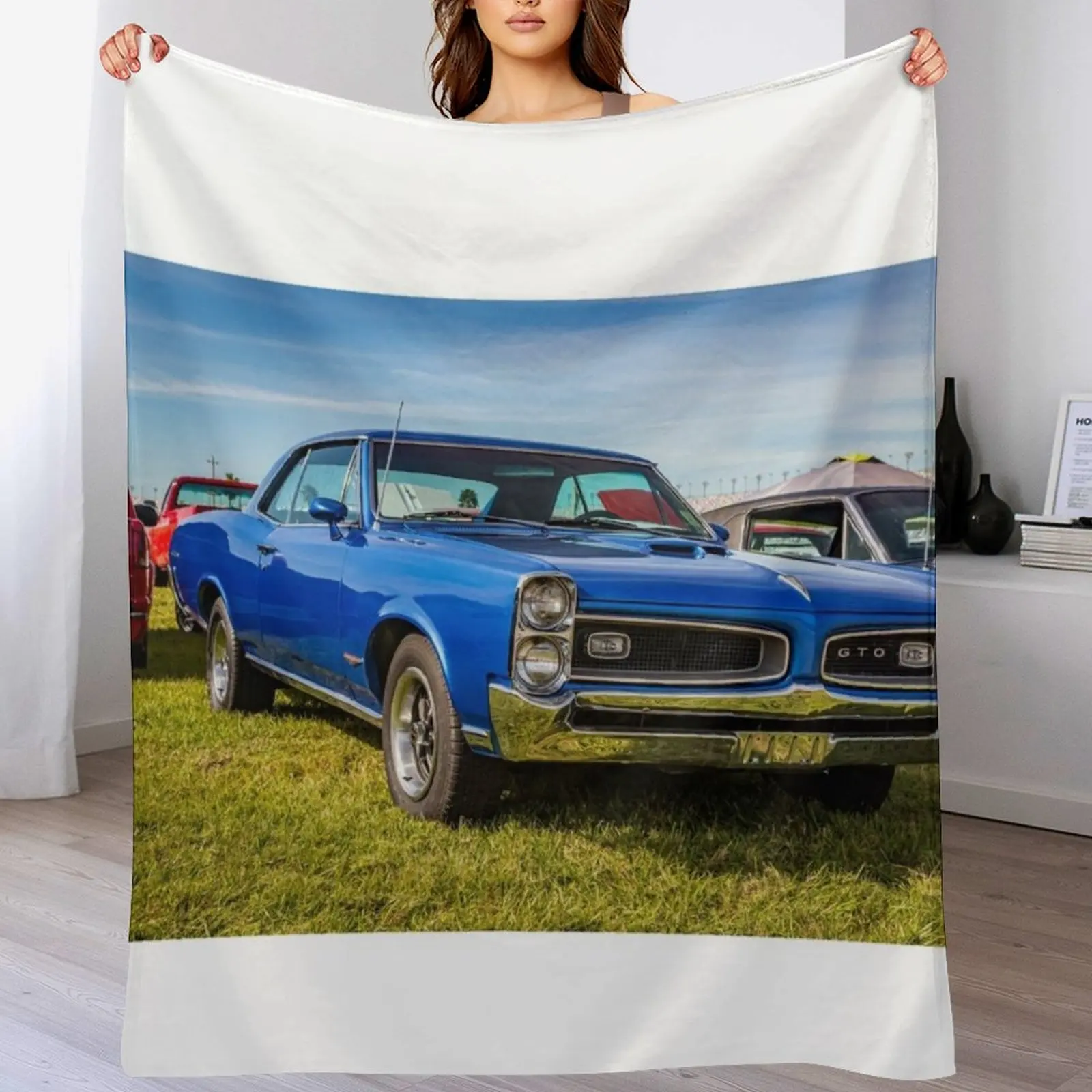 1967 Pontiac GTO Hardtop Coupe Throw Blanket blankets ands heavy to sleep blankets and throws Loose Blankets