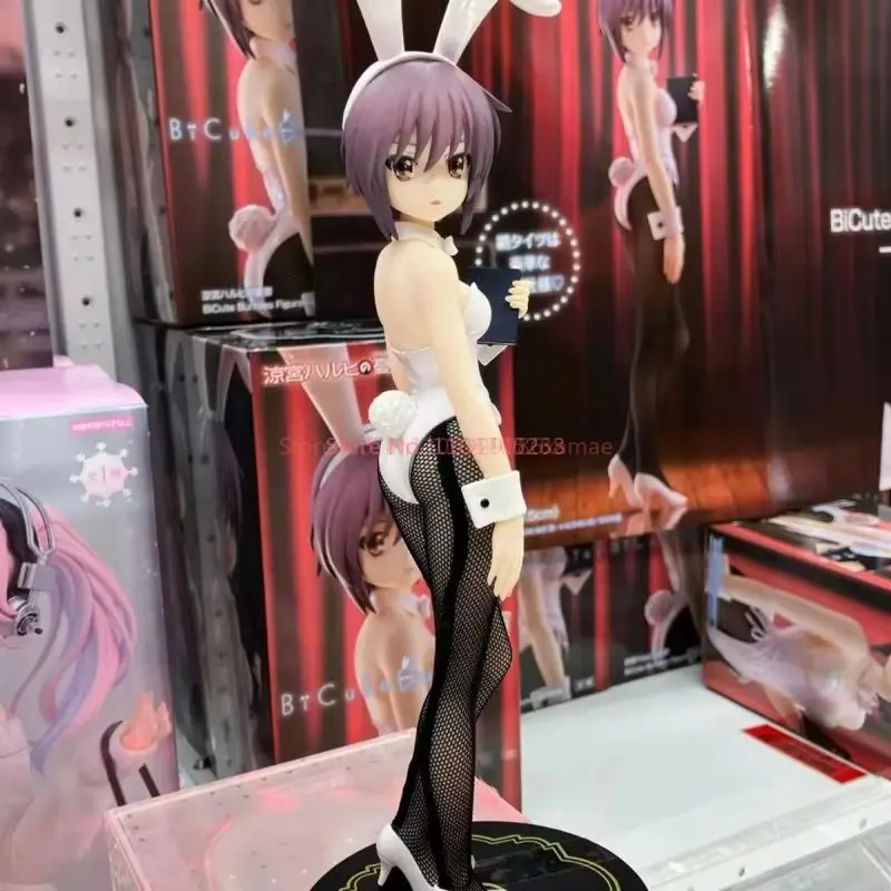 رائجة البيع الأصلي Bicute الأرنب حزن Suzumiya Haruhi Asahina Mikuru Nagato Yuki الأرنب فتاة الشكل 27 سنتيمتر بولي كلوريد الفينيل لعبة مجسمة #4