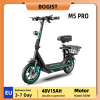 Bogist M5 Pro Adult Electric Scooter City E-Scooter For Men 500W 48V 15AH Battery 12.5 Inch City Tires Escooter E-Scooter