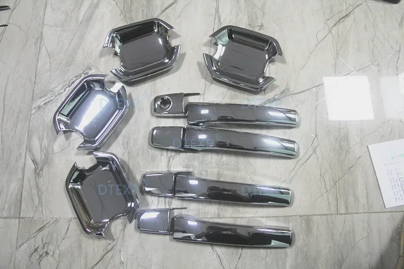 4 or 8 or 12 Pieces Car Door Outside Handles for Pajero V70 V90 V80 V60 Chrome for Montero V97 V73 V87 Door Bowls Carbon Sticker